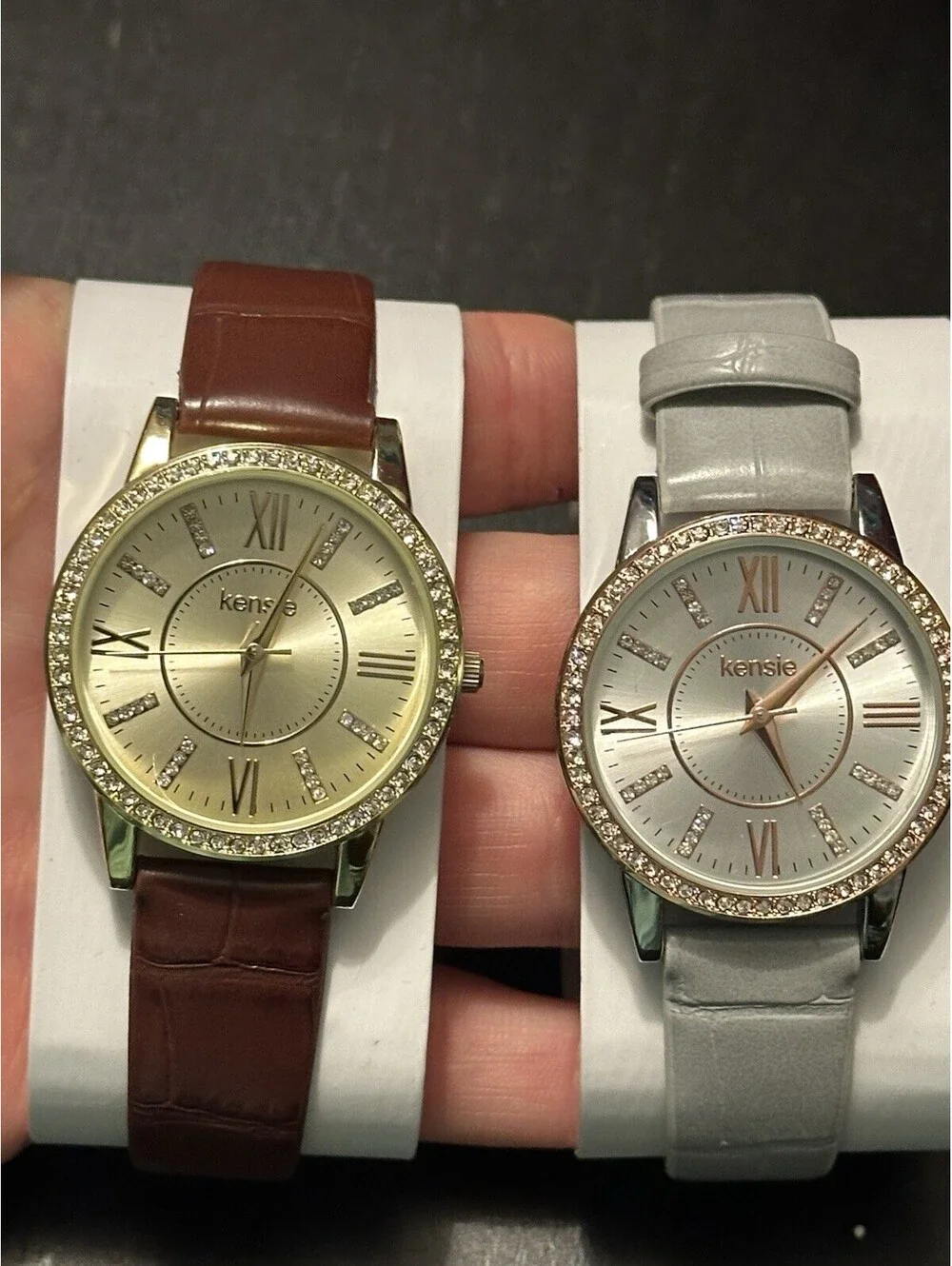 NWOT Kensie Watch Bundle Blue Gray And Brown Silver and gold